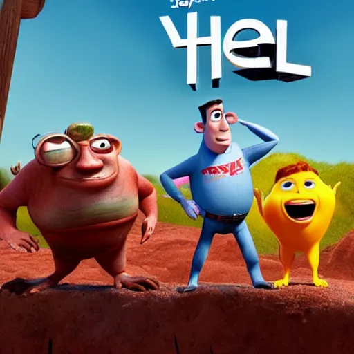 Prompt: Pixar movie about surviving in hell, movie still, 4k