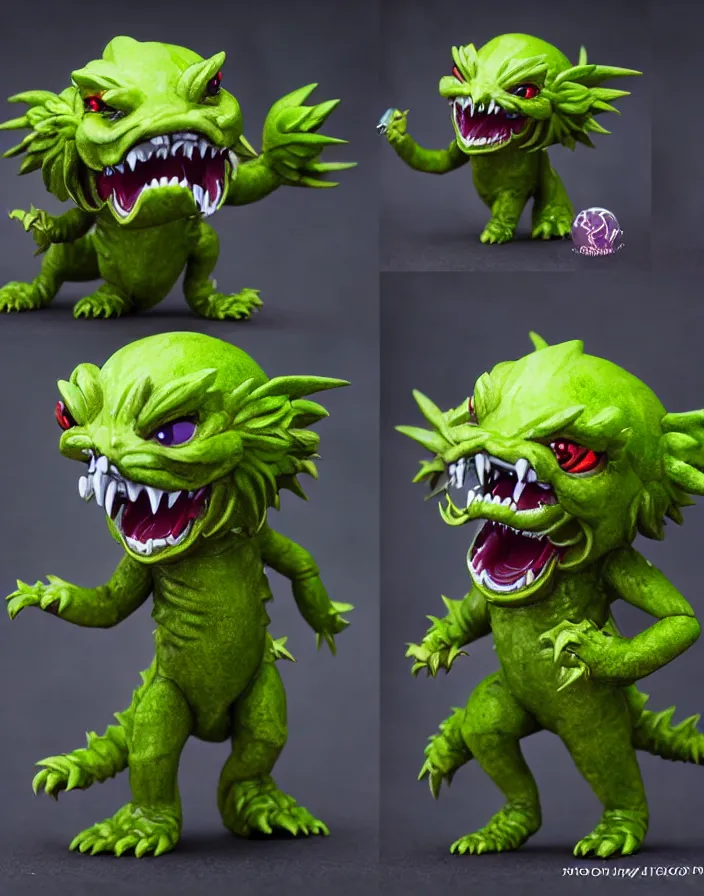 Image similar to small stylized chibi kaiju!!! shiny sofubi!!!! promo shots 4 k photography