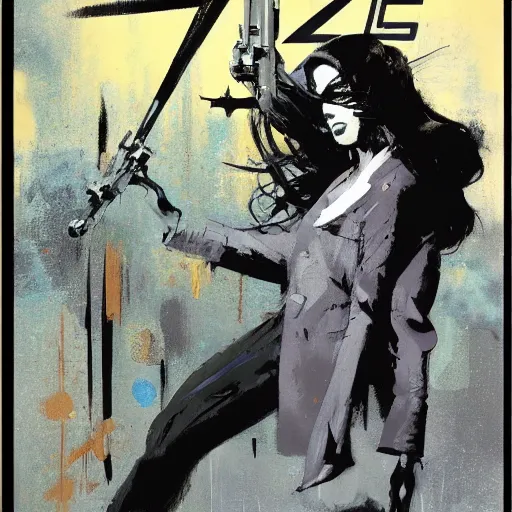 Prompt: interzone grey by ashley wood and phil hale and frank kelly freas, 4K detailed post processing