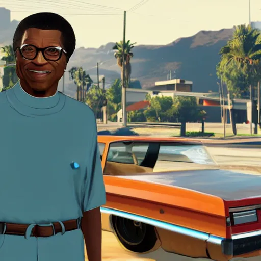 Image similar to african american bill gates in gta 5 cover