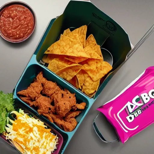 Image similar to disgusting new dish from Taco Bell - the CrudBucket- is a large bucket of random ingredients