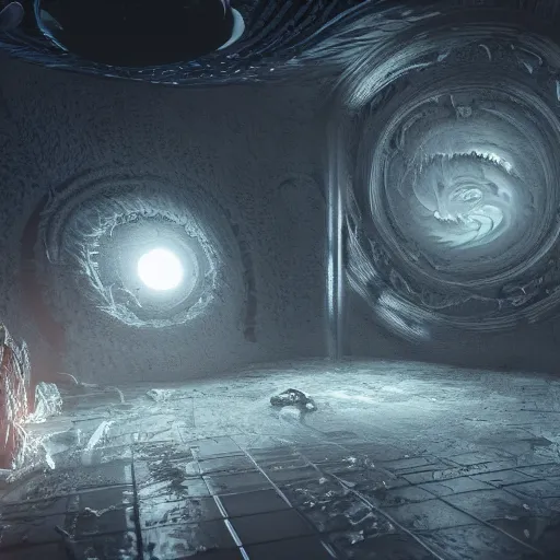 Prompt: cosmic horror lovecraftian award winning masterpiece digital art octane render 8 k