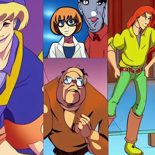 Prompt: Scooby Doo anime character design