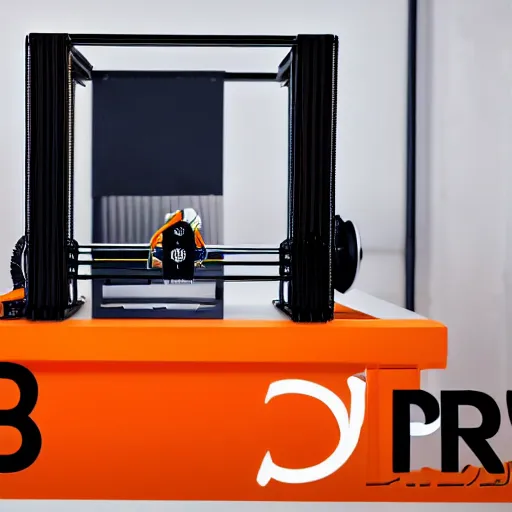 Image similar to josef prusa showing new prusa xxl 3 d printer high end photoshoot