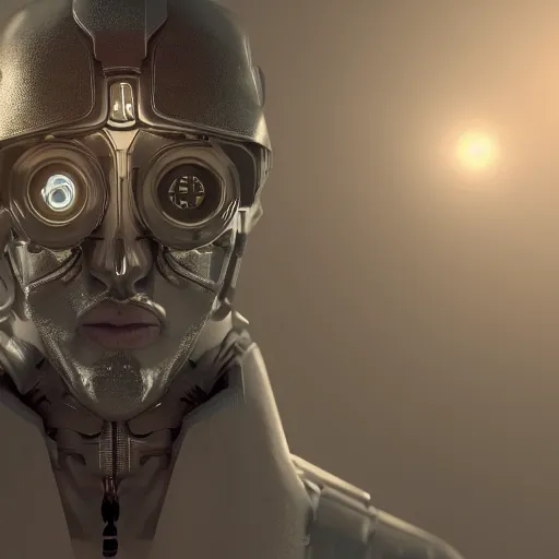 Prompt: futuristic man in a dystopian world, 4k, digital render, artstation