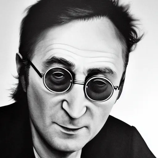 Image similar to A photograph of old John Lennon in his eighties with short hair in the 2010s, John Lennon, taken in the late 2010s, taken on a 2010s Camera, realistic, hyperrealistic, very realistic, highly detailed, very detailed, extremely detailed, detailed, digital art, trending on artstation, headshot and bodyshot, detailed face, very detailed face, very detailed face