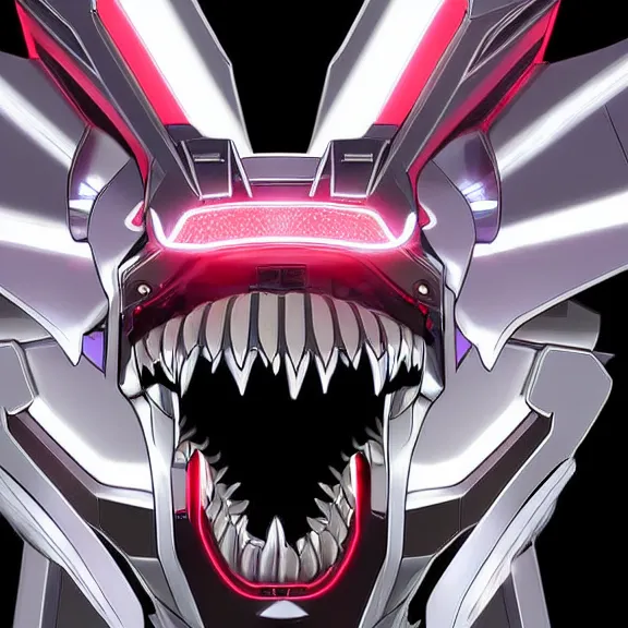 Image similar to close up mawshot of a perfect elegant beautiful stunning anthropomorphic hot robot mecha female dragon, with sleek silver metal armor, glowing OLED visor, looking the camera, eating camera pov, open dragon maw being highly detailed and living, pov camera looking into the maw, food pov, micro pov, prey pov, vore, dragon vore, digital art, pov furry art, anthro art, furry, warframe art, high quality, 8k 3D realistic, dragon mawshot art, maw art, macro art, micro art, dragon art, Furaffinity, Deviantart, Eka's Portal, G6