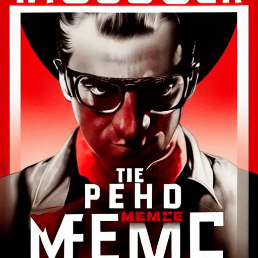 Image similar to poster of the movie : the red menace, 5 0 s style, ultra high detail, photorealistic, 8 k