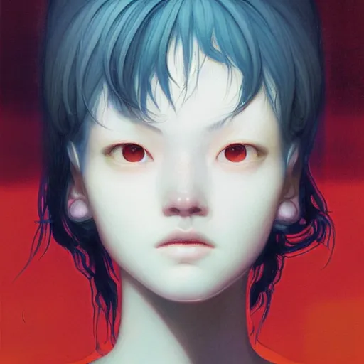 Image similar to citizen portrait soft light painted by james jean and katsuhiro otomo and erik jones, inspired by perfect blue anime, smooth face feature, intricate oil painting, high detail illustration, sharp high detail, manga and anime 1 9 9 9
