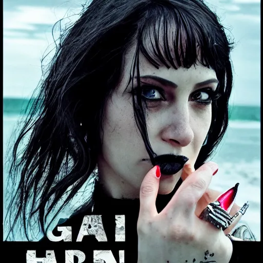 Prompt: A movie poster for a gritty Hannah Barbara reboot, piercings, tattoos, attitude, realistic photography