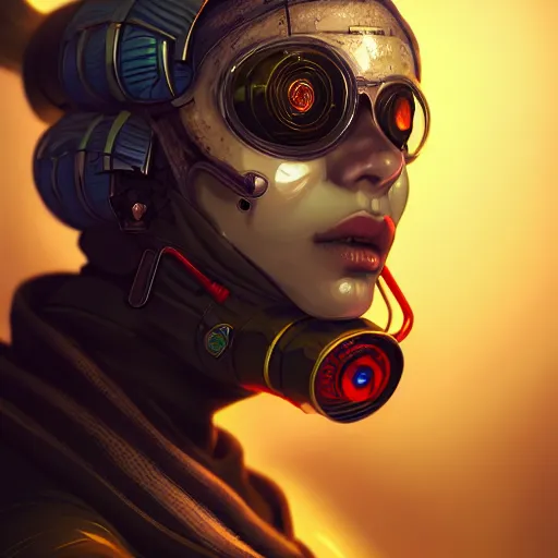 Image similar to portrait painting of a cyberpunk apis mellifera street doctor, sharp focus, award - winning, trending on artstation, masterpiece, highly detailed, intricate, cartoon, anime. art by merwild and ernesto irawan and rachel denton