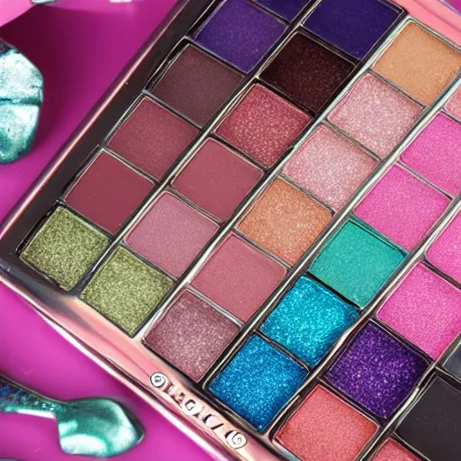 Image similar to mermaid - themed eyeshadow palette