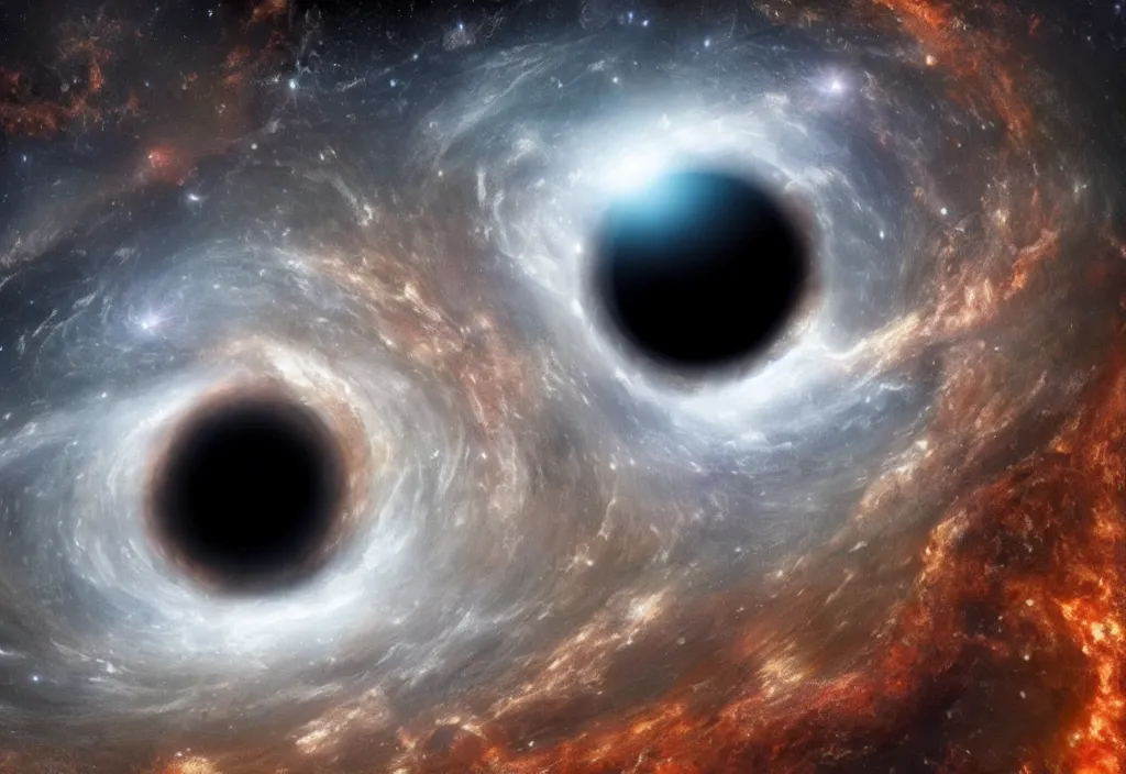 Image similar to Black Hole on the Edge of the Universe unreal engine