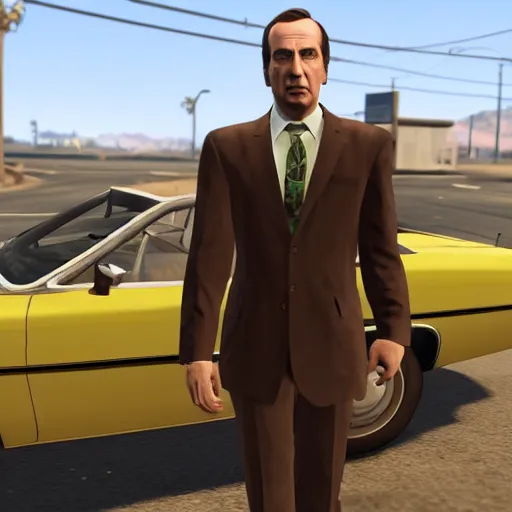 Image similar to saul goodman in gta v