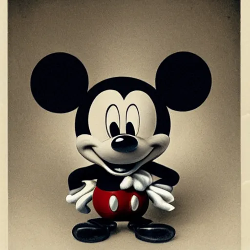 Image similar to front view of a demonic mickey mouse with compound eyes, symmetrical, photo by jean - baptiste monge!!!!!!!!!!!!!!!!!!!!!!!!!!!