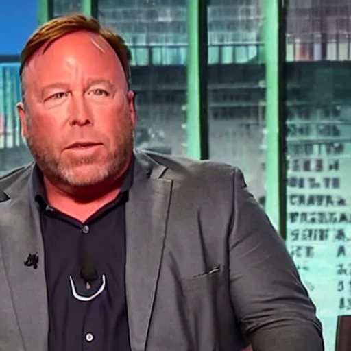 Prompt: alex jones takes on the radical left