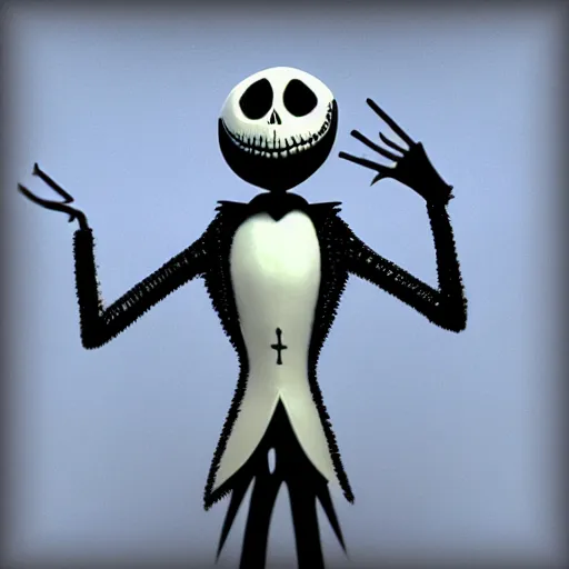 Image similar to photography realistic jack skellington