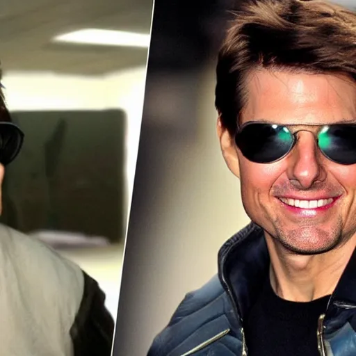 Image similar to Tom Cruise as a League of Legends character with Raybands