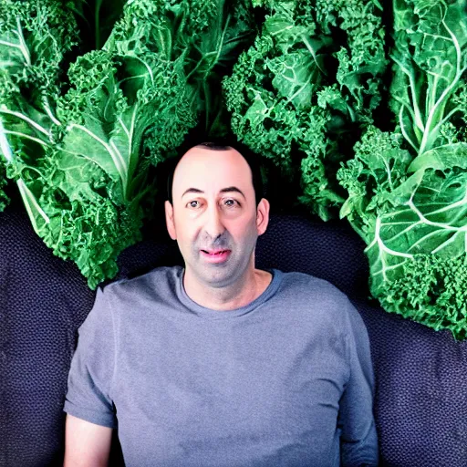 Image similar to tony hale as a pile of kale