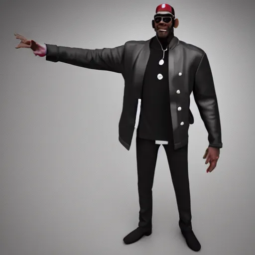 Prompt: r kelly as a pixar character, 3 d render,