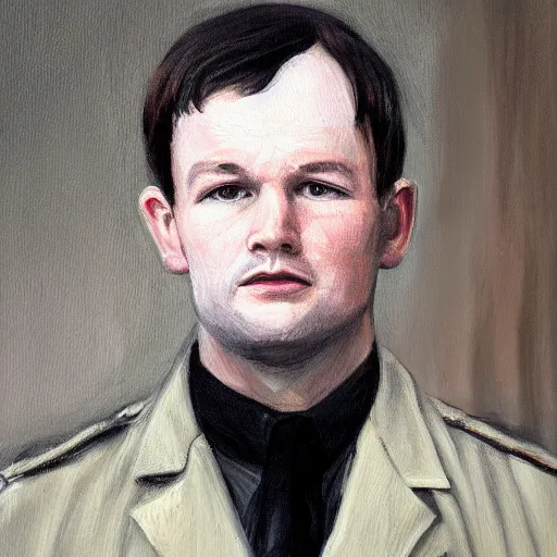 Image similar to portrait painting of Irish rebel Michael Collins, 4K detail