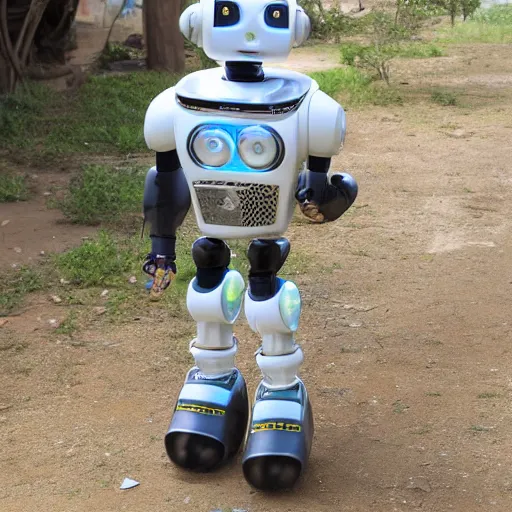 Image similar to african robot
