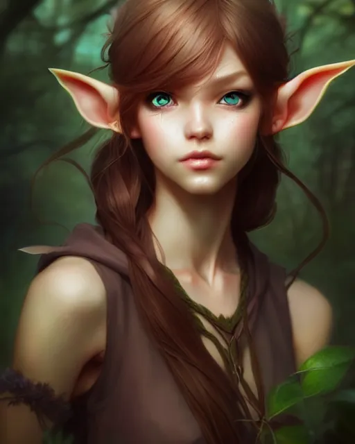 Image similar to character concept art of a forest elf, key visual, realistic shaded perfect face, fine details by stanley artgerm lau, wlop, rossdraws, james jean, andrei riabovitchev, marc simonetti, and sakimichan, trending on artstation