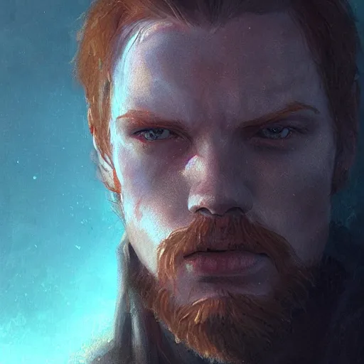 Image similar to portrait of a man by greg rutkowski, jedi knight, he looks like cameron monaghan, short beard, wearing a blue flying jacket, star wars expanded universe, he is about 3 0 years old, highly detailed portrait, digital painting, artstation, concept art, smooth, sharp foccus ilustration, artstation hq