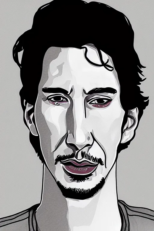 Prompt: Adam Driver drawn in the style of The Simpsons
