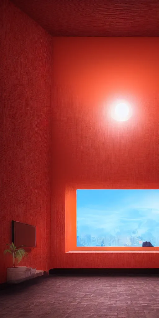 Prompt: orange red gradient wallpaper, ultrafine highly detailed hyper colorful illustration, sharp focus, unreal engine highly rendered, global illumination, radiant light, intricate and detailed environment