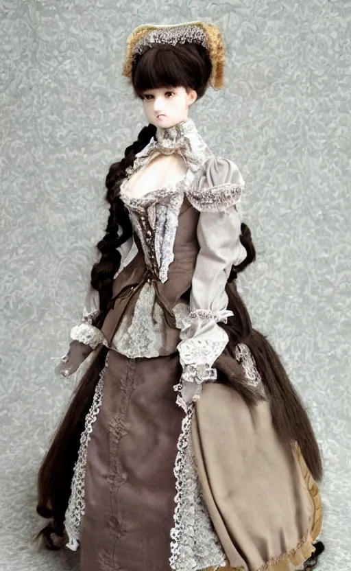 Image similar to dollfie in victorian dress