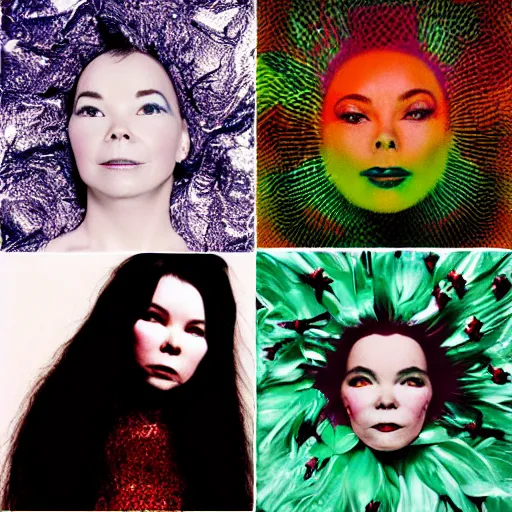 Image similar to bjork album covers