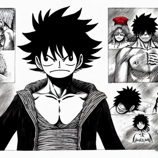 Image similar to monkey d. luffy by kentaro miura