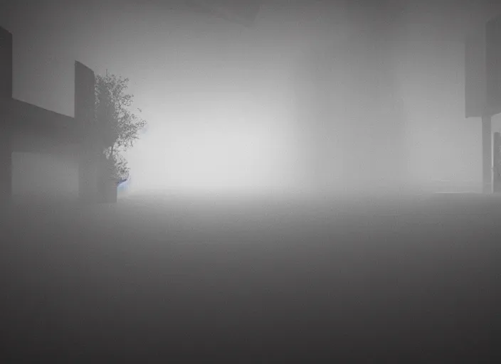 Image similar to ultra realistic abstract nightmare, detailed, moody, volumetric fog