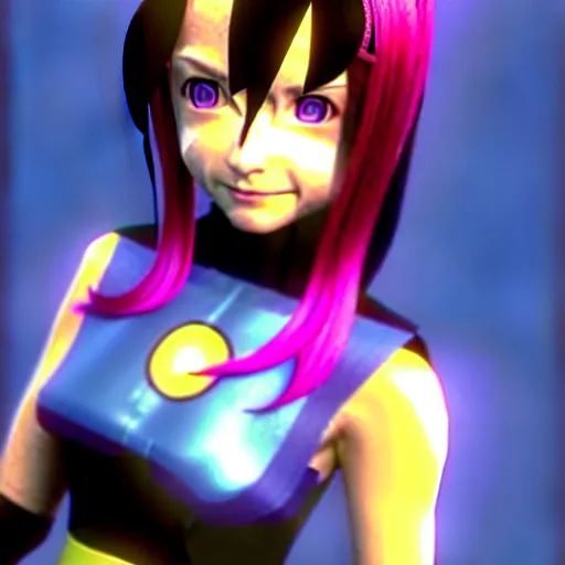 Prompt: sophia from shin megami tensei v as boomerang kuwanger, hyperrealistic, very detailed, unreal engine, psx graphics, 3 5 mm still photo