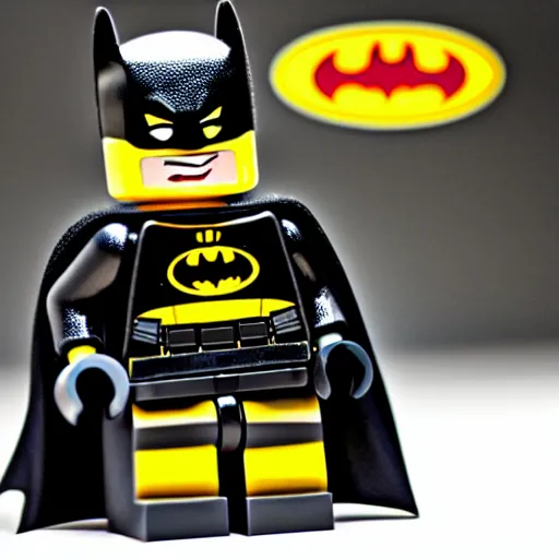 Miniatura De Batman Lego Com Sinal De Bateria Isolado Em Fundo De Cor  Pastel Foto Editorial - Imagem de povos, figura: 248004756