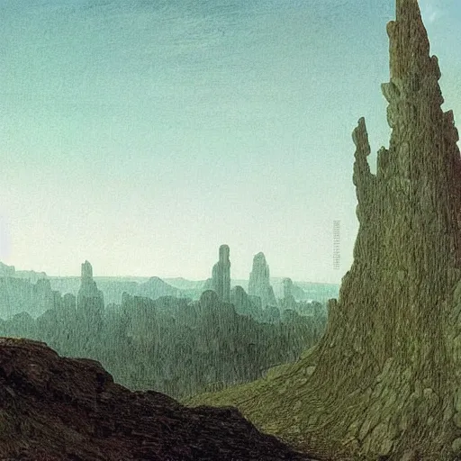 Prompt: Art by Caspar David Friedrich