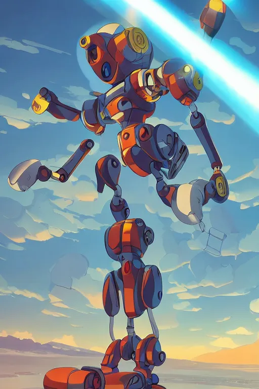 Image similar to metabots medabots medarotto medarot robot minimalist comics, behance hd by jesper ejsing, by rhads, makoto shinkai and lois van baarle, ilya kuvshinov, rossdraws global illumination ray tracing hdr radiating a glowing aura