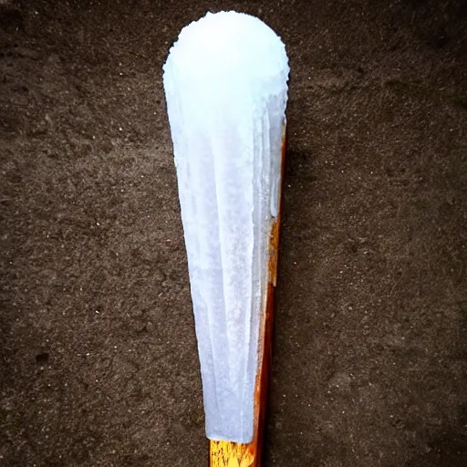 Image similar to katana made of ice cone