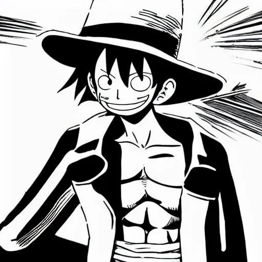 Prompt: Monkey D. Luffy