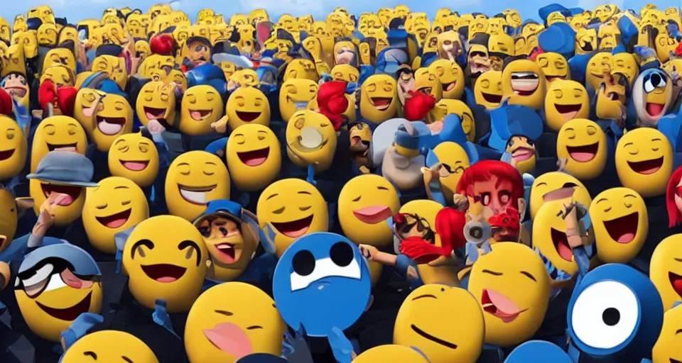 Image similar to still from the emoji movie ( 2 0 1 7 )