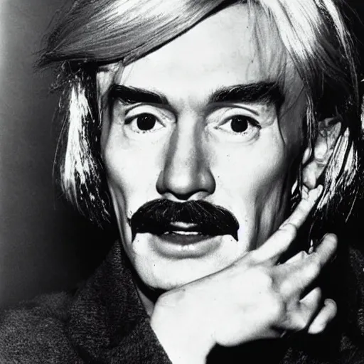 Prompt: andy warhol as salvador dali