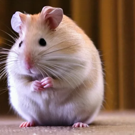 Image similar to scarlett johansson as a hamster hamster hamster