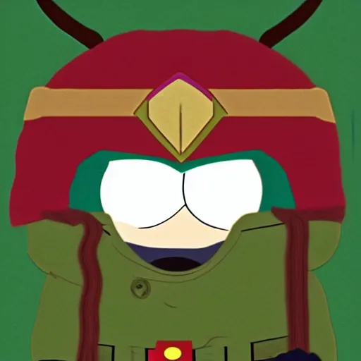 Prompt: southpark loki