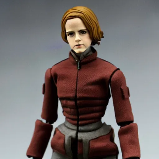 Prompt: an action figure of emma watson