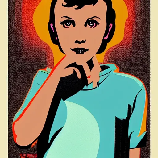 Prompt: Millie Bobby Brown by Butcher Billy