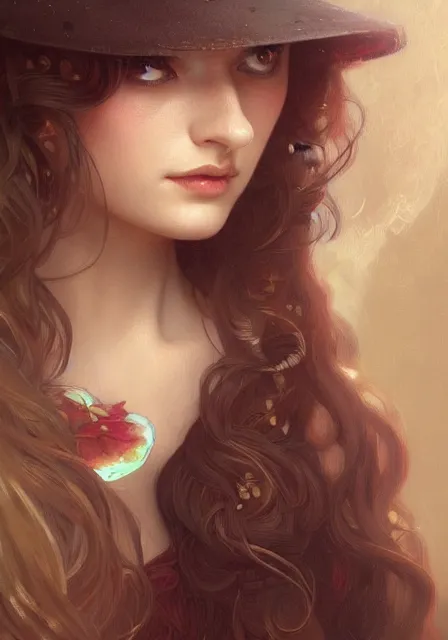 Image similar to sansa witch long nose, intricate, elegant, highly detailed, digital painting, artstation, concept art, smooth, sharp focus, illustration, art by artgerm and greg rutkowski and alphonse mucha and william - adolphe bouguereau