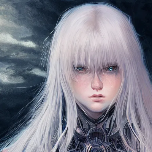 Image similar to illustration of griffith, hyper detailed, digital art, trending in artstation, cinematic lighting, studio quality, anime