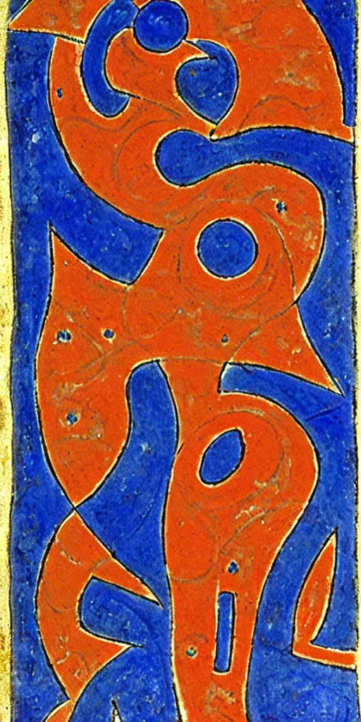 Prompt: a austerian meander, azulejo, by rufino tamayo, jeff easley, 1 3 0 0 s, confusing