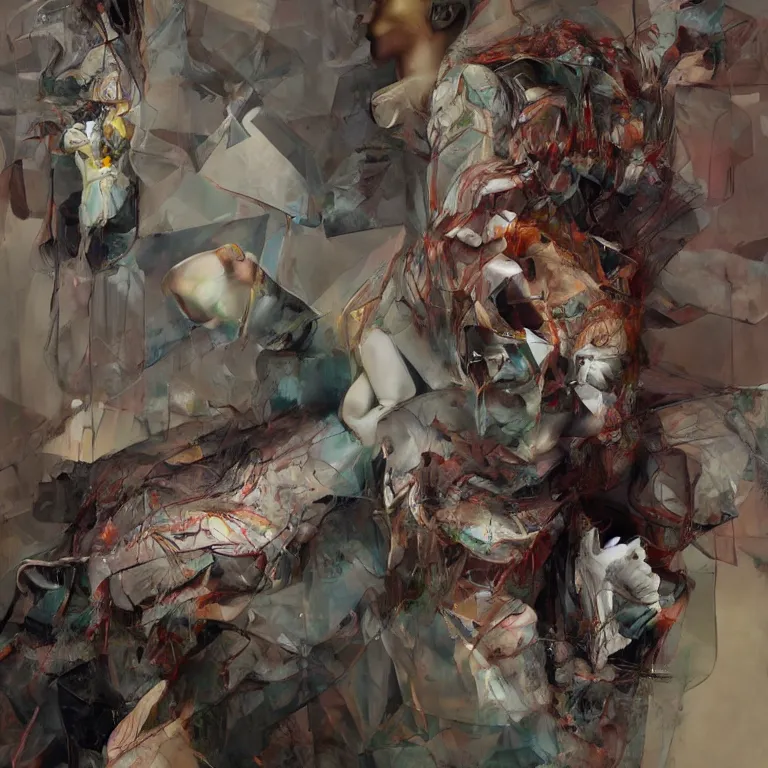 Image similar to king's disease in the style of adrian ghenie, 3 d render, esao andrews, jenny saville, surrealism, dark art by james jean, ross tran, optical illusions, modern cubism